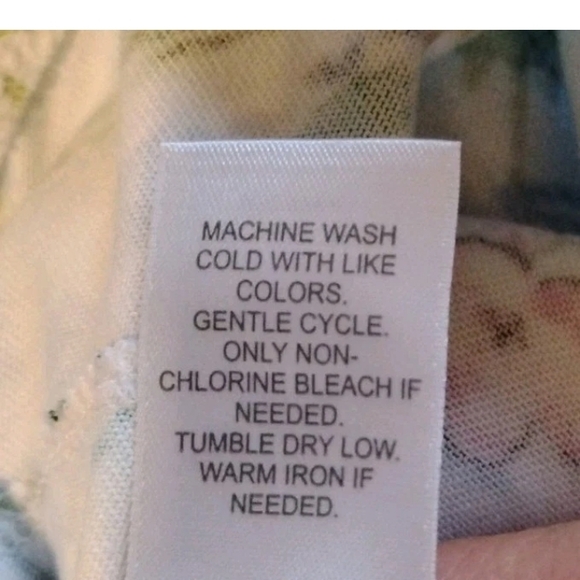 J Jill Womens M Easy Knit Skirt Tropical Toile Print A Line Cotton Modal Pockets - Picture 4 of 4